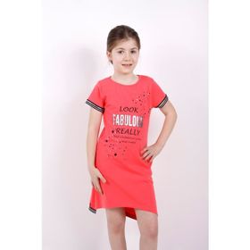 Toontoy Fabulous Baskılı Nar Çiçeği Kız Çocuk Elbise