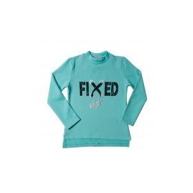 Toontoy Fixed Varak Baskılı Mavi Kız Çocuk Sweatshirt
