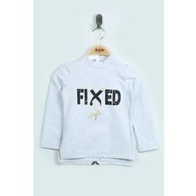 Toontoy Fixed Varak Baskılı Mavi Kız Çocuk Sweatshirt