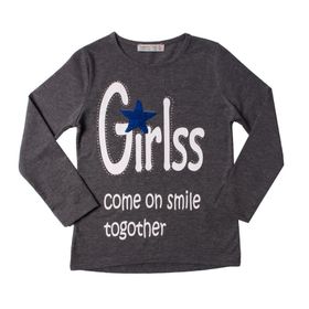 Toontoy Girls Taşlı Pullu Nakışlı Kız Çocuk Sweatshirt