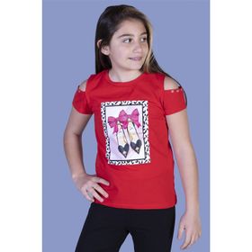Toontoy Kids Kız Çocuk Baskılı T-shirt
