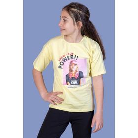 Toontoy Kids Kız Çocuk Power Baskılı T-shirt
