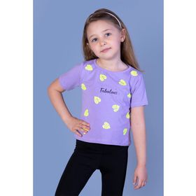 Toontoy Kids Kız Çocuk Yaprak Desenli Fabulous Baskılı T-shirt