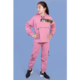 Toontoy Kız Çocuk Kapüşonlu Baskılı Eşofman Takımı