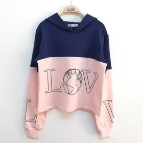 Toontoy Love Dünya Baskılı Kız Çocuk Sweatshirt