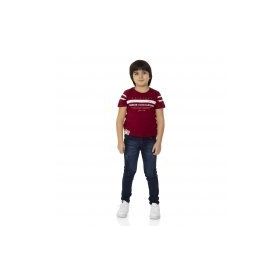 Toontoy Ön Ve Kol Baskılı Kırmızı Erkek Çocuk T-shirt