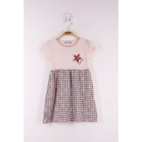 Toontoy Pullu Yıldız Nakışlı Kız Çocuk T-shirt