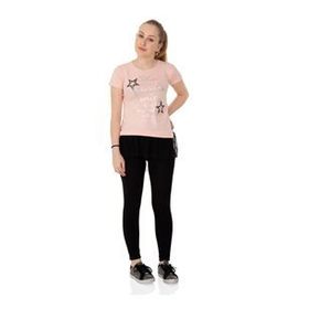 Toontoy T11948 8-14 Yaş Pudra Pullu Şimşek Kız Çocuk Sweatshirt