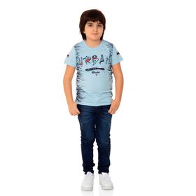 Toontoy Urban Baskılı Mavi Erkek Çocuk T-shirt