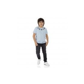 Toontoy Youth Baskılı Mavi Erkek Çocuk T-shirt