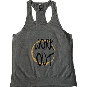 Top Glory 5040 Fitness Gym Tank Top Gri Erkek Atlet