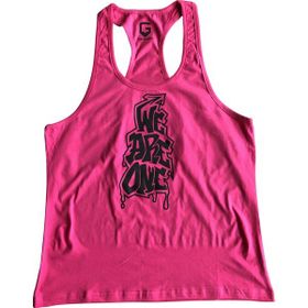 Top Glory 5052 Fitness Gym Tank Top Pembe Siyah Erkek Atlet
