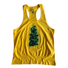 Top Glory 5058 Fitness GYM Tank Top Sarı Erkek Atlet