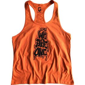 Top Glory 5059 Fitness GYM Tank Top Turuncu Siyah Erkek Atlet