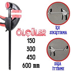 Topart TA90016 600 mm Sürgü Mekanizmalı Kıskaç İşkence
