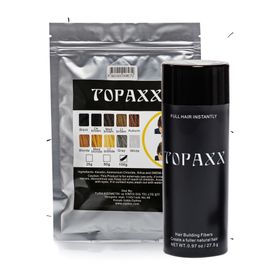 Topaxx Siyah-Black Dolgunlaştırıcı Saç Kapatıcı 100 GR Fiber Topik Tozu