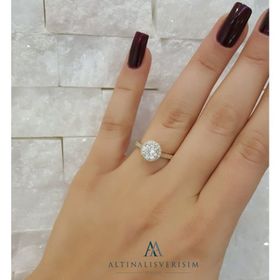 Topaz Pırlanta TKTPTYT0269 Pırlanta Tektaş Yüzük