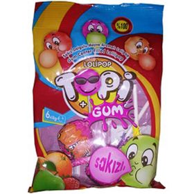 Topi Gum 18 gr Lolipop Şeker