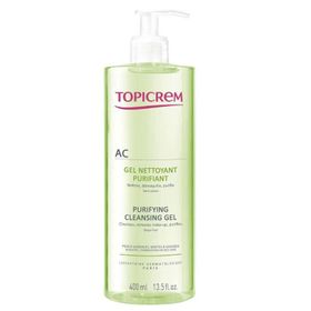 Topicrem AC Purifying Cleansing Gel 400 ml Yağlı ve Akneli Ciltler için Yıkama Jeli