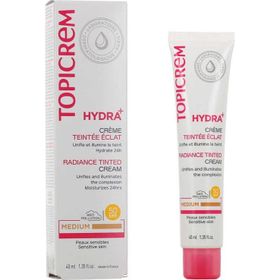 Topicrem Hydra+ SPF50 40 ml Orta Ton Aydınlatıcı Renkli Krem