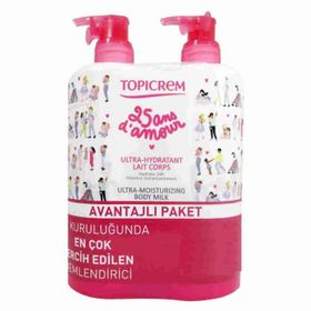 Topicrem Ultra Moisturizing Body 2x500 ml Milk Nemlendirici Vücut Sütü