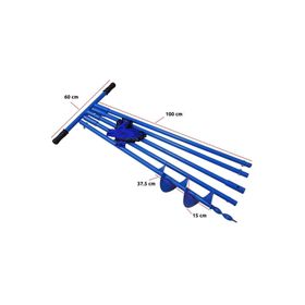 Toprak Burgusu Çap 15 cm Boy 5 mt Uzatmalı Sondaj Aleti