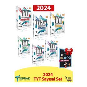Toprak Yayıncılık - TYT Sayısal Soru Bankası Seti + Çıkmış Sorular Toplam 7 Eser