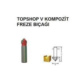 Topshop 14477 9/16''x12mm Kompozit Freze Bıçağı