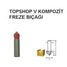 Topshop 14477 9/16''x12mm Kompozit Freze Bıçağı