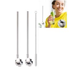 Toptanbulurum Paslanmaz Metal 2'li Kaşıklı Pipet Fırça Seti