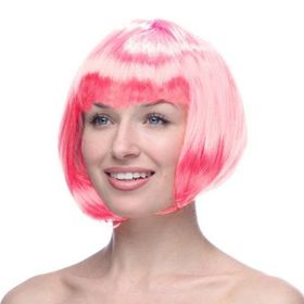 Toptanbulurum Pembe Renk Peruk Küt Saç
