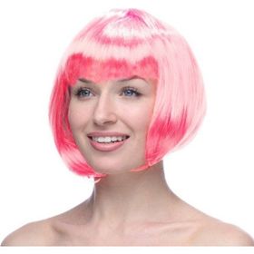 Toptanbulurum Pembe Renk Peruk Küt Saç