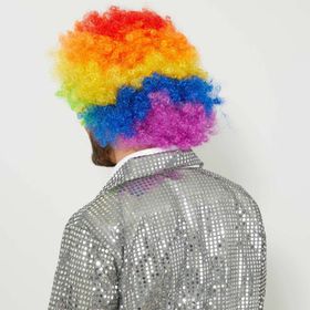 Toptanbulurum Rengarenk Kıvırcık Afro Bonus Peruk