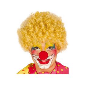 Toptanbulurum Sarı Renk Kıvırcık Afro Palyaço Seti