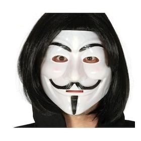 Toptanbulurum Siyah Renk Kısa Saç ve V For Vendetta Maskesi