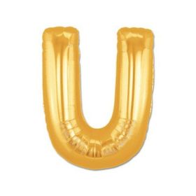Toptanbulurum U Harf Folyo Altın 40 inç Balon