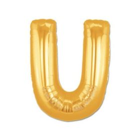 Toptanbulurum U Harf Folyo Altın 40 inç Balon