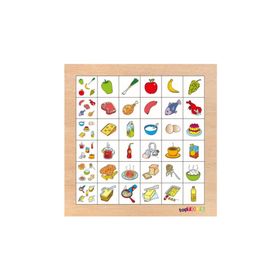 Toptoys CS-7022 Resimdekileri Bul - Yiyecekler Ahşap Puzzle