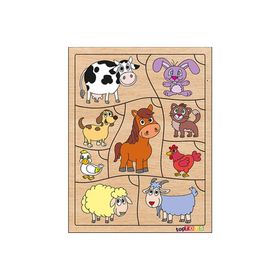 Toptoys CS-7036 Bil Bakalım Kimin Yavrusu Ahşap Puzzle