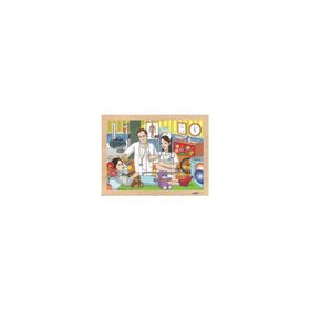 Toptoys CS-7050 24 Parça Hastane Ahşap Puzzle