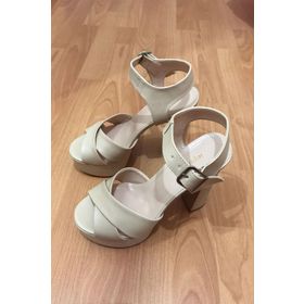 Topukla 036 4185 Ten Deri 13 cm Kadın Platform Ayakkabı