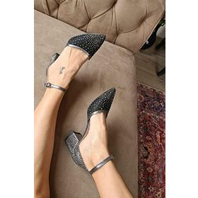 Topukla 036 650 Platin 5 cm Kadın Abiye Ayakkabı