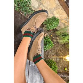 Topukla 27AN 2204 Footwear Taba Süet Kışlık Deri Kadın Günlük Ayakkabı