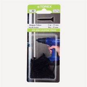 Torex 3.5x35 mm Siyah Sık Dişli Alçıpan Vidası