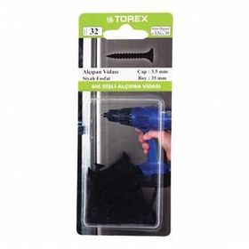 Torex 3.5x35 mm Siyah Sık Dişli Alçıpan Vidası