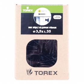 Torex 3.5x35 mm Siyah Sık Dişli Alçıpan Vidası