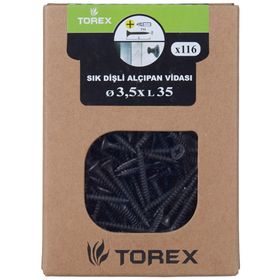 Torex 3.5x35 mm Siyah Sık Dişli Alçıpan Vidası