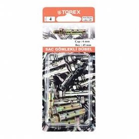 Torex 6x45 mm Sac Gömlekli Dübel