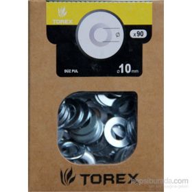 Torex DIN-125 M10 10 mm 90 Adet Düz Pul