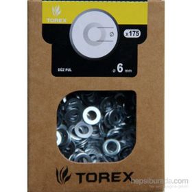 Torex DIN-125 M6 6 mm 175 Adet Düz Pul